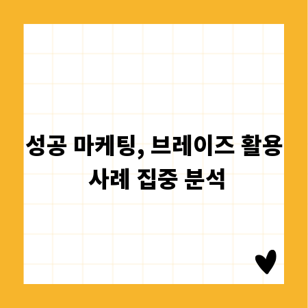 성공 마케팅, 브레이즈 활용 사례 집중 분석