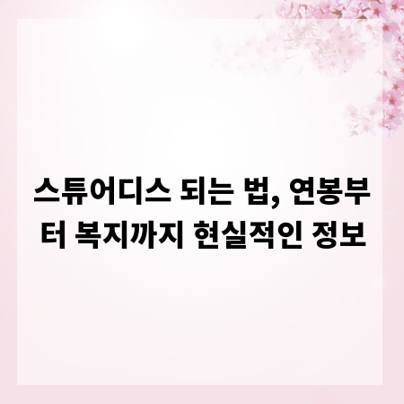 스튜어디스 되는 법, 연봉부터 복지까지 현실적인 정보