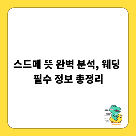스드메 뜻 완벽 분석, 웨딩 필수 정보 총정리