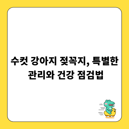수컷 강아지 젖꼭지, 특별한 관리와 건강 점검법